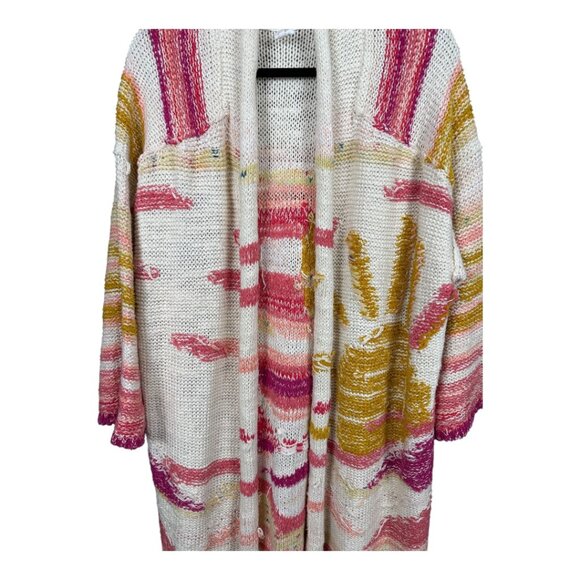 Anthropologie Daily Practice Painted Knit Cardigan – M/L - Picture 3 of 10